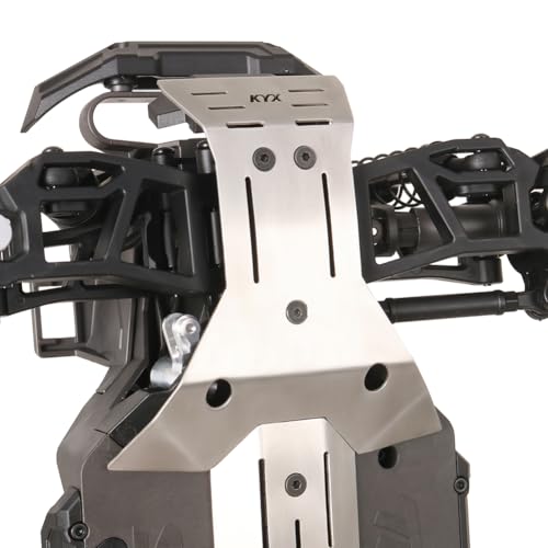 Image of KYX Racing Stainless Steel Skid Plate Guard Chassis Guard for 1 /16 Rc Crawler Car Traxxas Mini-Maxx