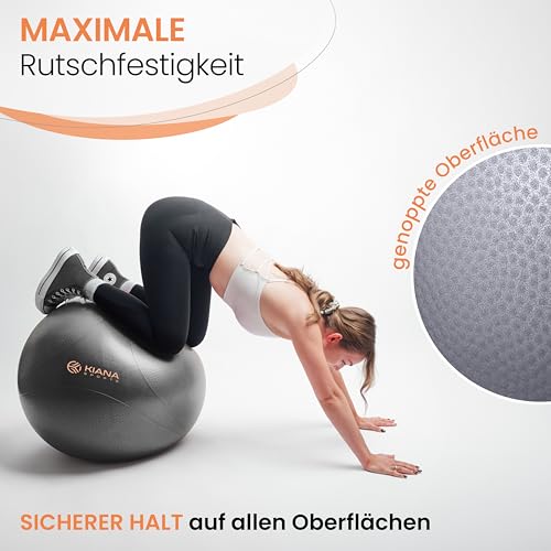 KIANA SPORTS Gymnastikball & Sitzball – Yoga Ball für Fitness & Büro – Ansicht 3