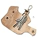 JingRongDa Handmade Leather Key Chain Holder, Leather key case for key storage Car Key Holder Screw-Link Detachable Key Holder DIY Key Organizer (brown)