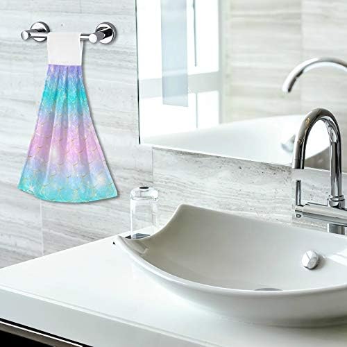 Vista 30 de Dálmata - Toallas de cocina para perro, toalla de mano para baño, toalla de mano para colgar con lazo, 2 piezas, suave y absorbente, toalla