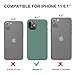 DTTO Compatible with iPhone 11 Case, [Romance Series] Full Covered Silicone Cover [Enhanced Camera and Screen Protection] with Honeycomb Grid Pattern Cushion for iPhone 11 6.1” 2019, Midnight Green