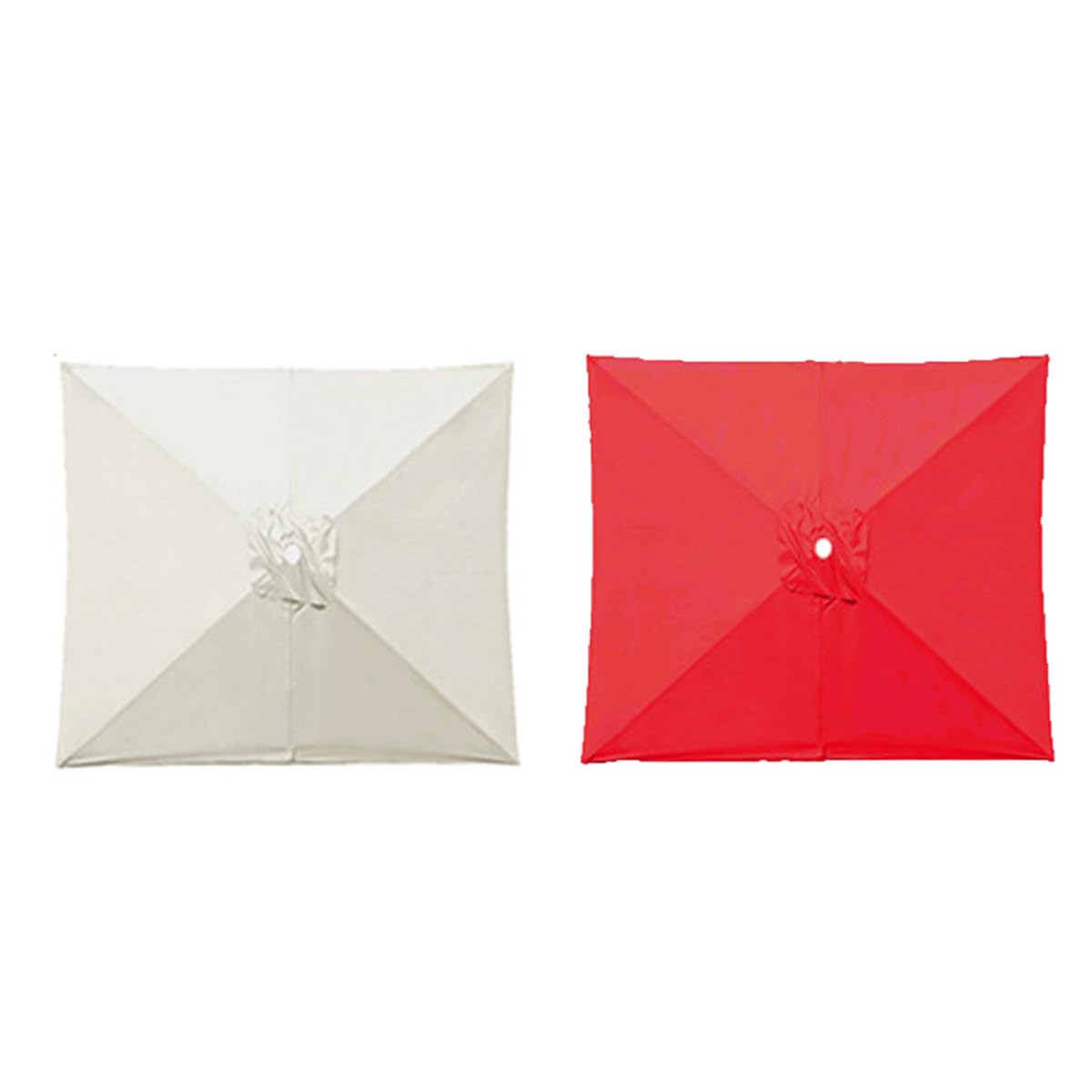 Générique Toile de parasol carrée 250x250 cm 8 bâtons remplacement imperméable jardin terrasse
