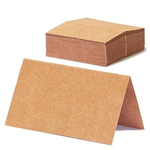 Matican Kraftpapier Tischkarten 100 Stück