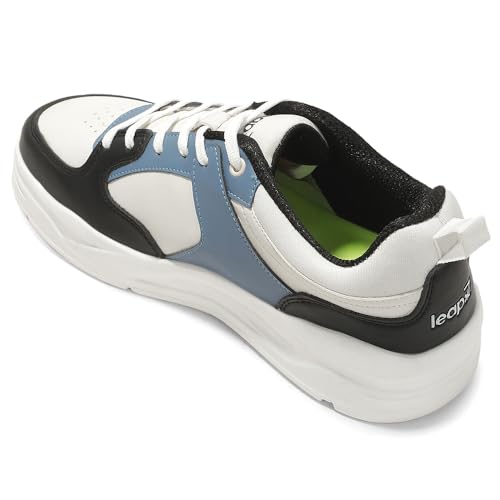 Image of Liberty LEAP7X OCIANSTEPE Sneakers for Men - Royal Blue Lace-Up Casual Shoes | Memory Foam Cushioned Insole, Lightweight Sneakers, Walking, College, Travel, Office & Casual Outings