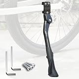 ApollOptimum Fahrradständer Hinterrad 24-29 Zoll, Höhenverstellbarer ohne Bohrung, 45kg Max Belastung, Universal Seitenständer für E-Bike & MTB, Cityrad, Trekkingrad, Traglast, Stabiler