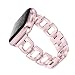 OULUCCI Stainless Steel Band Compatible Apple Watch Band 38mm 40mm Women Iwatch Series 5, Series 4, Series 3, Series 2 1 Accessories Metal Wristband D-Link Sport Strap (No Tool Needed) Rose Gold