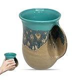 Clay in Motion Handwarmer Mug - Island Oasis - Right Hand