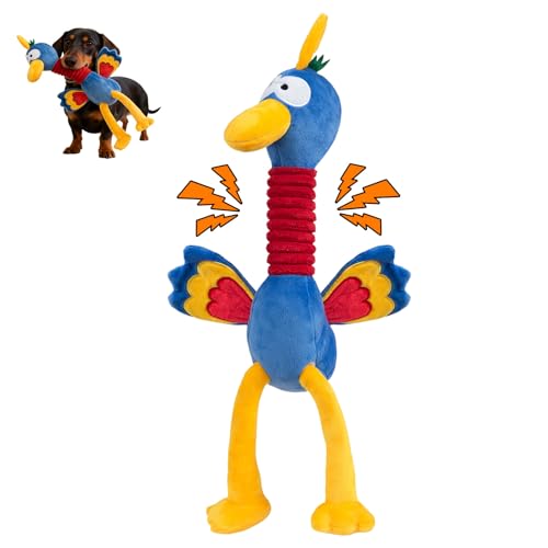 Hollypet Plush Dog Squeaky Toys Shaking and Sound-Making Dog Toy，Pelicans