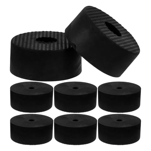 ibasenice Pieds Anti-Vibrations En Caoutchouc 8 Pièces Pour Améliorer La Stabilité Des Amplificateurs Et Haut-Parleurs Avec Patins D'Isolation Protecteurs Pour Sols Durs Et Meubles