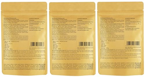 Image of Carmel Organics Combo of Ashwagandha Powder, Shatavari Powder and Mucuna Powder (100 Gram Each) | Jaivik Bharat Certified | Non-GMO | No Added Preservatives