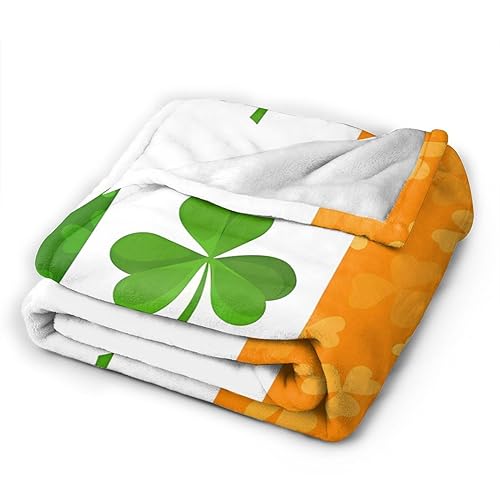 Couverture micro polaire drapeau irlandais 152x127 cm pour canapé - 3