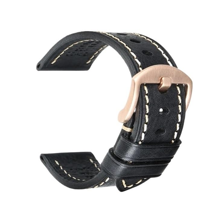 Bracelet de montre fait main en cuir pour remplacer un bracelet usé avec boucle