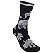 FUNATIC White Rhino Socks for Men Women | Cool Wildlife Gift with Rhinoceros Theme | Zoo Accessory Attire | Holiday Birthday Apparel Present for Adventure Animal Lovers | Safari Related Accessories