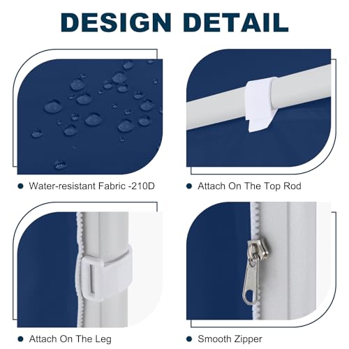 Image of MASTERCANOPY 10x10 Pop Up Canopy Sidewall Only1-Pack Navy Blue