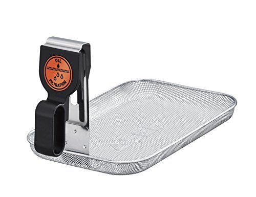 SEB Fritteuse Semi Tefal FR501000 Family Pro 3L Kaltzone + Bullauge + Digitaler Timer + regelbarer Thermostat, 2400 W, 3 Liter, Schwarz, Edelstahl 4 l Digitaler Timer silber – Bild 5