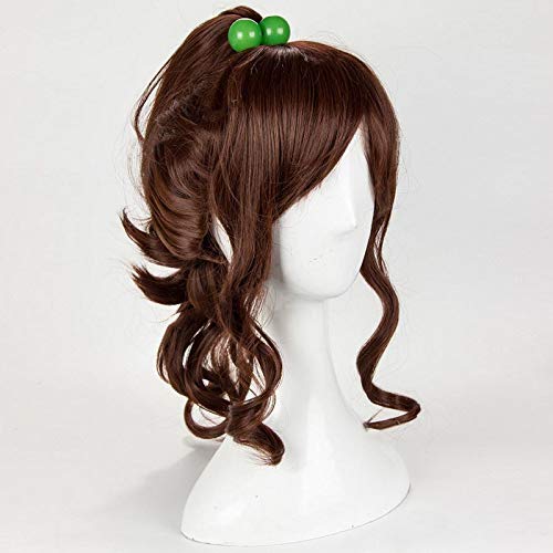 Miniatura 2 de Peluca para soldado Kino Makoto Sailor Jupiter mujeres Cosplay peluca resistente al calor pelo sintético marrón Whitout accesorio para el cabello