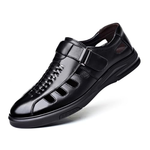 Men's Summer Working Business Dress Sandals Summer Fisherman Beach Shoes Causal Synthetic Leather Walking Office Breathable Oxfords