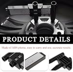 JUSTTOP Wheel PCD Gauge, Car Wheel Rim Bolt Pattern Measuring Tool Sliding Caliper, PCD Ruler Sliding Measuring Gauge Tool Maintenance Tool for 4 5 6 8 Holes, Car Accessories