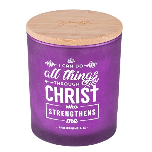 Inspirational Lavender Scented Candles For Women - Get Well Soon Candles Gifts For Women - Christian Gifts For Women (I Can Do All Things) #TOP16