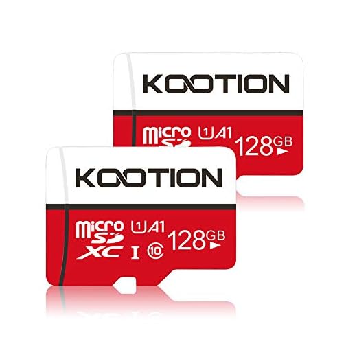 KOOTION 2-Pack 128GB Micro SD Card Class 10 Micro SDXC Card 128GB UHS-1 Memory Card Ultra High Speed TF Card, C10, U1, 128 GB