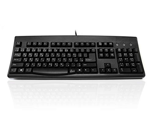 Clavier QWERTY Arabe Anglais Accuratus KYBAC260UP USB PS2 Noir