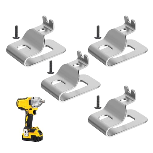 4 Pack Belt Clip Fit for Dewalt N26824, Tool Belt Drill Clip with Screws Stainless Steel for Dewalt, Hook Tools for 20v Power Tools