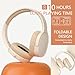 YiYunTE Headphones Wireless Bluetooth Over Ear Headphones Noise Cancelling On Ear Headphones Over Head Wired Headphones with Microphone Jack Foldable Headphone Beige Headset for Gaming Gym PC Laptop YiYunTE Headphones Wireless Bluetooth Over Ear Headphones Noise Cancelling On Ear Headphones Over Head Wired Headphones with Microphone Jack Foldable Headphone Beige Headset for Gaming Gym PC Laptop