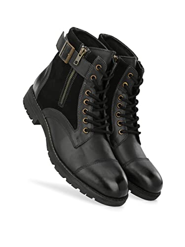 Image of Harrytech London High Ankle Leather Boots for Men