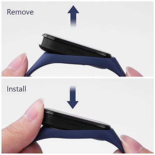 Ainiv Strap Replacement Compatible with Xiaomi Mi Band 7/Mi Band 6/Mi Band 5/Mi Band 4/Mi Band 3, 1/2/3/20pcs Silicone/Knitted/Stainless Steel Replacement Watchband Adjustable Sports Strap