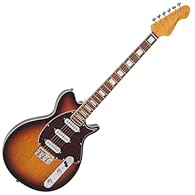 VINTAGE REVO SERIES VISION GUITAR - TWO TONE SUNBURST