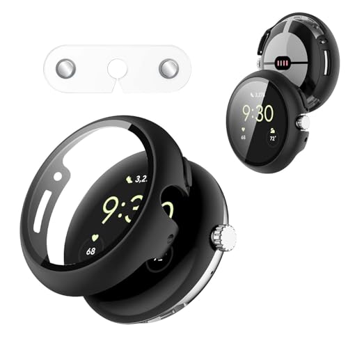 For Google Pixel Watch 4 45mm Jo[ P[X [d⏕A_v^[ tB+PCt[ AbvEHb`یJo[ KXtB ̌^ hoyHUKWIMOz 3DSʕی wh~ HDߗ ɋ ɔ 