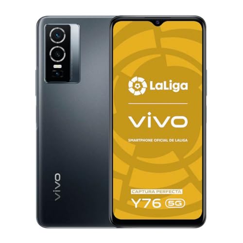 vivo Y76 Smartphone 5G, Teléfono móvil Libres, 8 GB + 256 GB, Batería de 4100 mAh, Android 11, Cámara Principal de 50 MP, Carga rápida de 44 W, Dual SIM