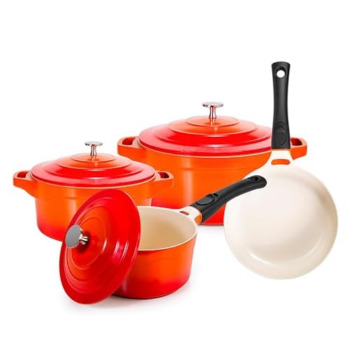 Jogo de Panelas Premier Le Cook Antiaderente Revestimento Cerâmica Laranja 4 Peças