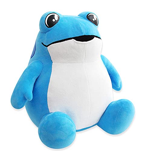 Jinro Frog Plush, Jinro Soju Frog Plush, Jinro Soju Frog, Jinro Frog Figure Plush, Jinro Soju Goods L9.5 X H10.2 X W7.2 (Blue) #TOP4