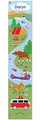 Camping Trip Personalized Wall Decal Kids Growth Chart