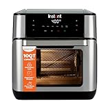 Instant Pot 10QT Air Fryer, 7-in-1 Functions with EvenCrisp Technology that Crisps, Broils, Bakes, Roasts, Dehydrates, Reheats & Rotisseries, Includes over 100 In-App Recipes, Stainless Steel