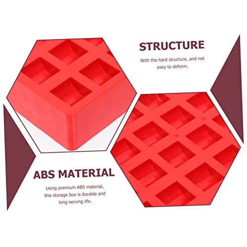 2 piezas contenedor para monedas rojo con compartimentos miniatura 7