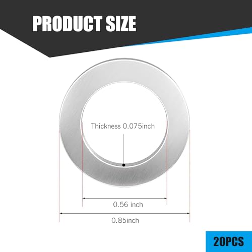 Image of Oil Drain Plug Gasket, 94109-14000 M14 Crush Washer, Oil Pan Sealing Gasket Replacement, Compatible with Honda (Silver #20 PCS)