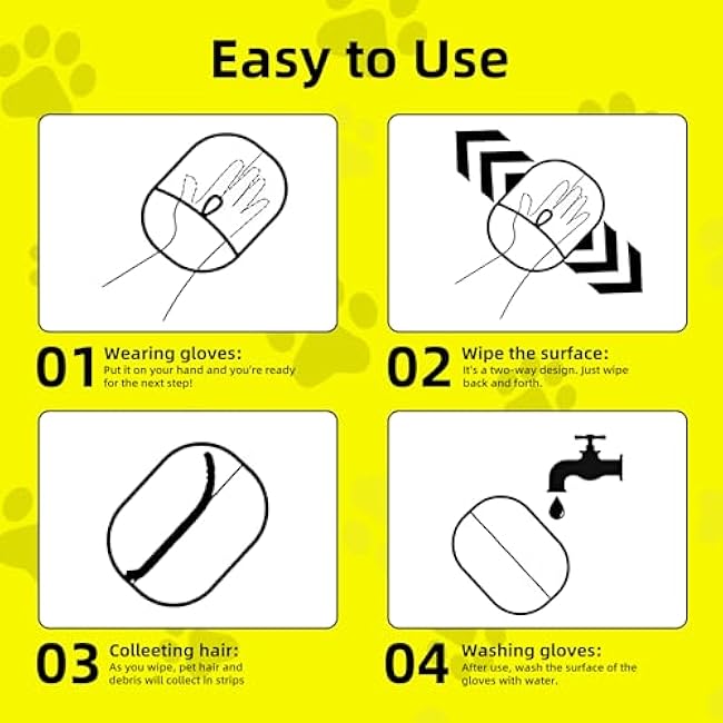 Pet Hair Removal for Cats & Dogs ¨C Reusable Grooming Gloves for Shedding, Electrostatic Cat & Dog Hair Remover Brush ¨C Gentle Deshedding Tool for Couch, Furniture, Carpet, Bed £¨2PCS£©-dxJpWKtw