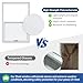 2 Pack 24 x 36 Shed Windows with White Frame, Flush Mount Small Window with PC Screen for Shed for Shed, Chicken Coop, Household, Playhouse, Garage