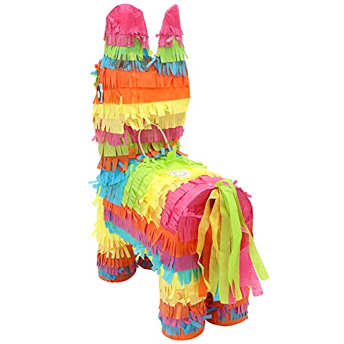 Cinco De Mayo Donkey Pinata For Kids Birthday Party, (12.5 X 15.5 X 4.5 In.) For Fun Fiesta Taco Party Supplies, Luau Event Photo Props, Mexican Theme Decoration, Carnivals Festivals, Taco Tuesday Event #TOP2