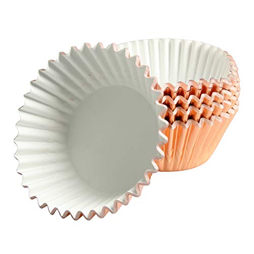Rose Gold Foil Muffin Cupcake Liners Case Baking Cups,Foil Cupcake Liners Standard Baking Cups Pack Of 100 … #TOP5