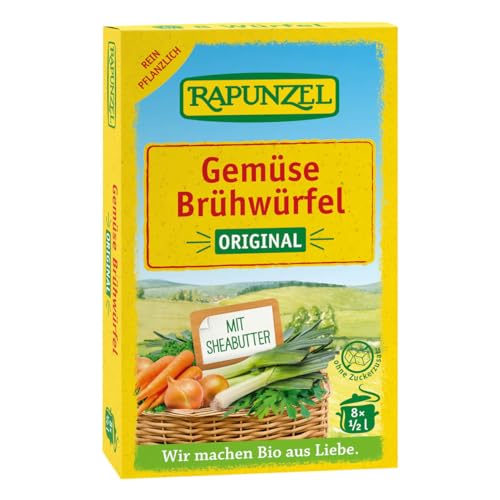 Rapunzel Gemüse-Brühwürfel Original, mit Bio-Hefe (2 x 4 l)