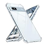 Yxnvixn Clear Case for Google Pixel 7a (5G), Airbag Corners Shockproof Soft TPU Bumper Protective Phone Cover, Non-Yellowing Anti-Scratch Transparent Phone Case for Google Pixel 7a 5G 6.1"