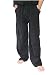 Men's 100% Cotton Cargo Pants One Size Baggy Pants Drawstring Elastic Waist