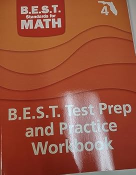 Paperback B.E.S.T. Standards For Math Test Prep and Practice Workbook Florida's Grade 4 Book