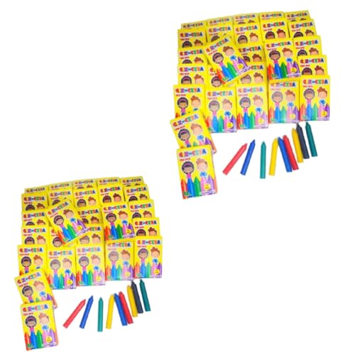 50 Mini Giz de Cera 5 Cores P/Kit Festa Lembrancinha Prenda Artesanato
