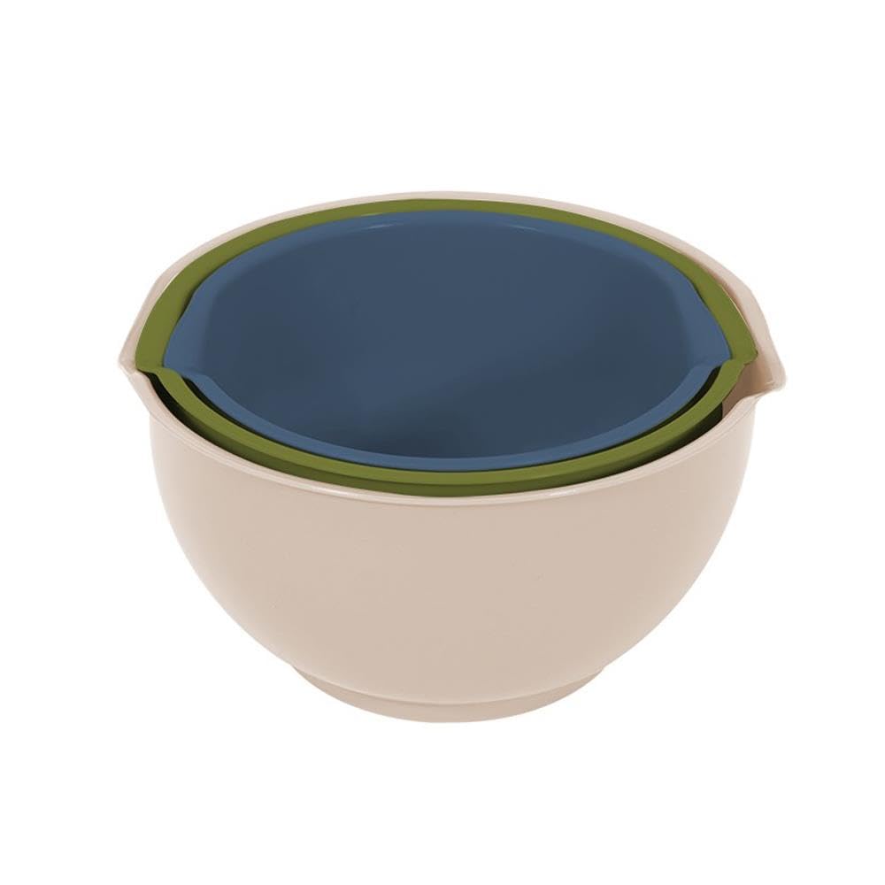 YöL 3 Piece Mixing Bowl Set Non-Slip Home Baking Cakes Cooking 3 Sizes Pack