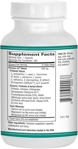Floracor-GI SEBbiotic-CYC Candida Cleanse Supplement