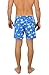 UZZI Men's Swim Shorts Palm Tree Dry Fast Microfiber Trunks 1823 Royal M